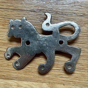 Vintage Sterling Silver Metropolitan Museum of Art Celtic Lion Pin Brooch